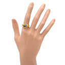 ティファニー Tiffany & Co タンザナイト ライトパープル×イエローゴールド K18YG アメジスト リング 指輪 T&Co. Au750 18K 18金 オーバル カボション 13号