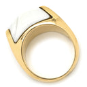 ブルガリ BVLGARI トロンケット ホワイト×イエローゴールド K18YG ホワイトセラミック リング 指輪 BVLGARI Au750 YG 18K 18金 白セラミック 11.5号