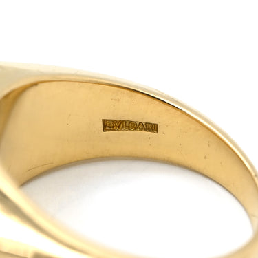 ブルガリ BVLGARI トロンケット ホワイト×イエローゴールド K18YG ホワイトセラミック リング 指輪 BVLGARI Au750 YG 18K 18金 白セラミック 11.5号