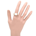 ブルガリ BVLGARI トロンケット ホワイト×イエローゴールド K18YG ホワイトセラミック リング 指輪 BVLGARI Au750 YG 18K 18金 白セラミック 11.5号