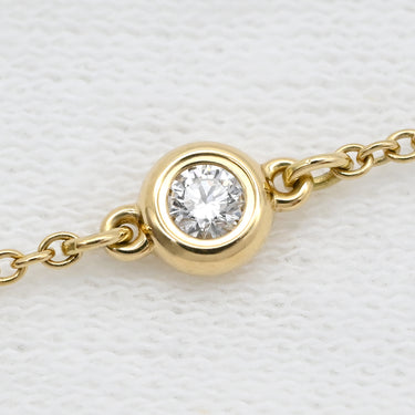 ティファニー Tiffany & Co カラー バイザヤード スプリンクル パールホワイト×ブルー×イエローゴールド K18YG ダイヤモンド パール ラピスラズリ ネックレス ダイヤ パール ラピスラズリ エルサペレッティ