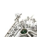 ミキモト MIKIMOTO エメラルド ダイヤ グリーン×ホワイトゴールド K14WG エメラルド ダイヤモンド ブローチ MIKIMOTO 750 14K 14金 ペンダントトップ