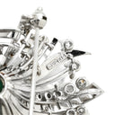 ミキモト MIKIMOTO エメラルド ダイヤ グリーン×ホワイトゴールド K14WG エメラルド ダイヤモンド ブローチ MIKIMOTO 750 14K 14金 ペンダントトップ