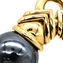 ブルガリ BVLGARI ヘマタイト チェーンネックレス グレー×イエローゴールド K18YG ヘマタイト ネックレス 18K 750 18金 グルメットチェーン