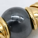 ブルガリ BVLGARI ヘマタイト チェーンネックレス グレー×イエローゴールド K18YG ヘマタイト ネックレス 18K 750 18金 グルメットチェーン