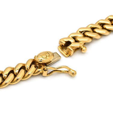 ブルガリ BVLGARI ヘマタイト チェーンネックレス グレー×イエローゴールド K18YG ヘマタイト ネックレス 18K 750 18金 グルメットチェーン