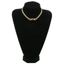 ブルガリ BVLGARI ヘマタイト チェーンネックレス グレー×イエローゴールド K18YG ヘマタイト ネックレス 18K 750 18金 グルメットチェーン