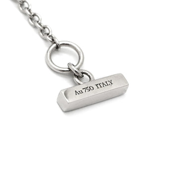 ティファニー Tiffany & Co T トゥー ターコイズ サークル ペンダント ブルー×ホワイトゴールド K18WG ターコイズ ネックレス T＆Co. Au750 750WG 18金 トルコ石