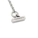 ティファニー Tiffany & Co T トゥー ターコイズ サークル ペンダント ブルー×ホワイトゴールド K18WG ターコイズ ネックレス T＆Co. Au750 750WG 18金 トルコ石