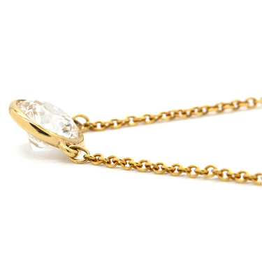 ティファニー Tiffany & Co バイザヤード シングルダイヤモンド ペンダント ローズゴールド K18PG ダイヤモンド ネックレス PG金具 18K 750PG 1P エルサペレッティ