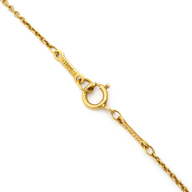 ティファニー Tiffany & Co バイザヤード シングルダイヤモンド ペンダント ローズゴールド K18PG ダイヤモンド ネックレス PG金具 18K 750PG 1P エルサペレッティ