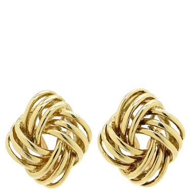ティファニー Tiffany & Co ツイスト ノット イエローゴールド K14YG イヤリング T＆Co. 14K 14金 クリップタイプ ヴィンテージ