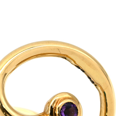 シャネル CHANEL デザインバングル イエローゴールド×マルチカラー K18YG 色石 バングル 18K 750 YG マルチストーン
