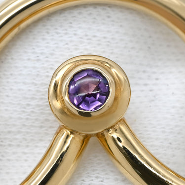 シャネル CHANEL デザインバングル イエローゴールド×マルチカラー K18YG 色石 バングル 18K 750 YG マルチストーン