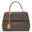 ルイヴィトン LOUIS VUITTON クリュニー MM M42735 モノグラム 2WAYバッグ ゴールド金具 茶 青