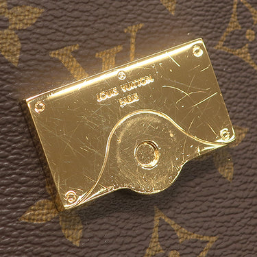 ルイヴィトン LOUIS VUITTON クリュニー MM M42735 モノグラム 2WAYバッグ ゴールド金具 茶 青