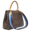 ルイヴィトン LOUIS VUITTON クリュニー MM M42735 モノグラム 2WAYバッグ ゴールド金具 茶 青