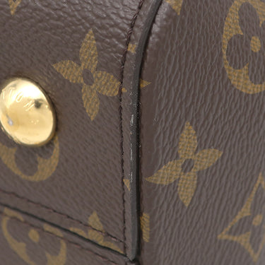 ルイヴィトン LOUIS VUITTON クリュニー MM M42735 モノグラム 2WAYバッグ ゴールド金具 茶 青