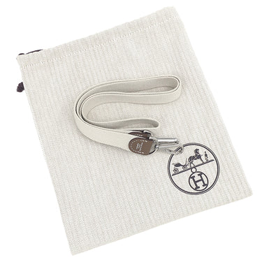 エルメス HERMES ガーデンファイル PM エトゥープ×べトン ネゴンダ トワルミリタリー 2WAYバッグ シルバー金具 グレージュ トート ショルダー トワルミリテール
