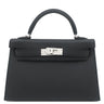 エルメス HERMES ミニケリードゥ 外縫い ブラック ヴォーエプソン 2WAYバッグ シルバー金具 新品 未使用 黒 ショルダー 2026年製