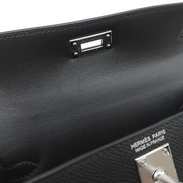 エルメス HERMES ミニケリードゥ 外縫い ブラック ヴォーエプソン 2WAYバッグ シルバー金具 新品 未使用 黒 ショルダー 2026年製