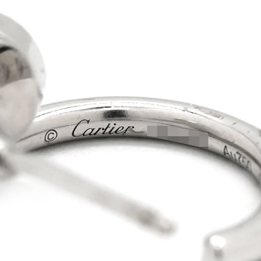カルティエ Cartier ジュスト アン クル SM 片耳用 B8301236 ホワイトゴールド K18WG ピアス AU750 18K WG フープ 左用