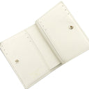 ルイヴィトン LOUIS VUITTON ポルトフォイユ クレア M28274 ミルキーホワイト×ブルー モノグラムアンプラント 二つ折り財布 ゴールド金具 コンパクト