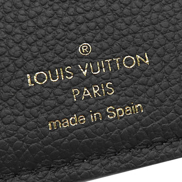 ルイヴィトン LOUIS VUITTON ポルトフォイユ メティス コンパクト M80880 ノワール モノグラムアンプラント 三つ折り財布 ゴールド金具