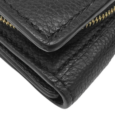 ルイヴィトン LOUIS VUITTON ポルトフォイユ メティス コンパクト M80880 ノワール モノグラムアンプラント 三つ折り財布 ゴールド金具