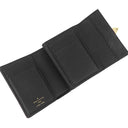 ルイヴィトン LOUIS VUITTON ポルトフォイユ メティス コンパクト M80880 ノワール モノグラムアンプラント 三つ折り財布 ゴールド金具