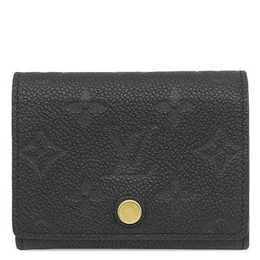 ルイヴィトン LOUIS VUITTON アンヴェロップ カルト ドゥ ヴィジット M58456 ノワール モノグラムアンプラント カードケース ゴールド金具 名刺入れ