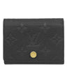 ルイヴィトン LOUIS VUITTON アンヴェロップ カルト ドゥ ヴィジット M58456 ノワール モノグラムアンプラント カードケース ゴールド金具 名刺入れ