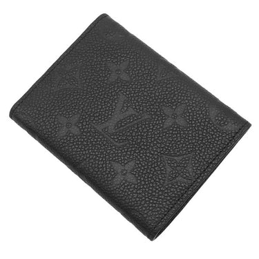 ルイヴィトン LOUIS VUITTON アンヴェロップ カルト ドゥ ヴィジット M58456 ノワール モノグラムアンプラント カードケース ゴールド金具 名刺入れ