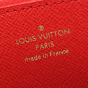 ルイヴィトン LOUIS VUITTON ジッピーウォレット M41896 モノグラム×コクリコ モノグラムキャンバス 長財布 ゴールド金具 茶 赤 ラウンドファスナー