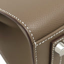 エルメス HERMES バーキン25 セリエ 外縫い エトゥープ ヴォーエプソン ハンドバッグ シルバー金具 グレージュ