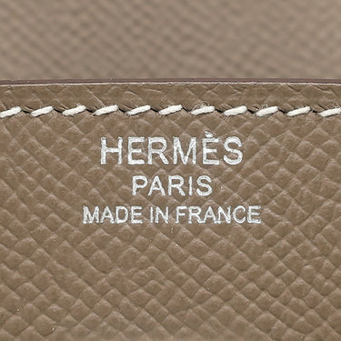エルメス HERMES バーキン25 セリエ 外縫い エトゥープ ヴォーエプソン ハンドバッグ シルバー金具 グレージュ
