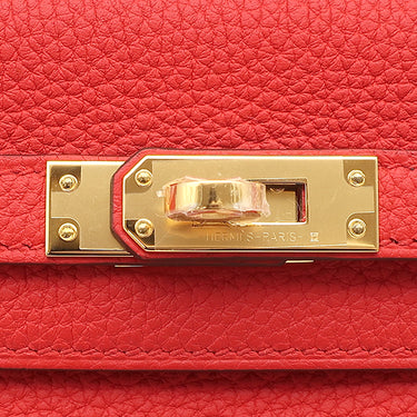 エルメス HERMES ケリー25 内縫い ルージュクー トゴ 2WAYバッグ ゴールド金具 赤 2025年製