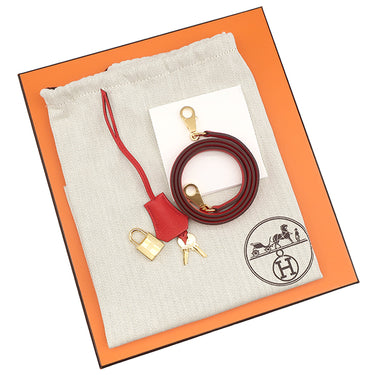 エルメス HERMES ケリー25 内縫い ルージュクー トゴ 2WAYバッグ ゴールド金具 赤 2025年製