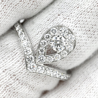 ショーメ CHAUMET ジョゼフィーヌ エグレット 083510 ホワイトゴールド K18WG ダイヤモンド #50(JP10) リング 指輪 ダイヤモンド ブリリアントカット パヴェ 9.5号