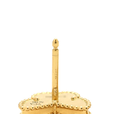 ヴァンクリーフアーペル Van Cleef & Arpels スウィート パピヨン VCARN5JM00 ホワイト×イエローゴールド K18YG マザーオブパール ピアス 750 18K VCA シェル マザーオブパール