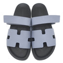 エルメス HERMES シプレ H222857Z ブルーグレー ヴォーエプソン #42 サンダル 新品 未使用 ラバーソール ベルクロサンダル テクノサンダル