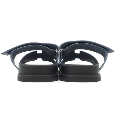 エルメス HERMES シプレ H222857Z ブルーグレー ヴォーエプソン #42 サンダル 新品 未使用 ラバーソール ベルクロサンダル テクノサンダル