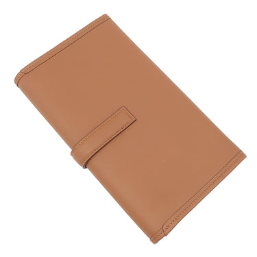 エルメス HERMES ジジェ デュオ ヴェルソ ゴールド×カプシーヌ スイフト クラッチバッグ シルバー金具 茶 赤
