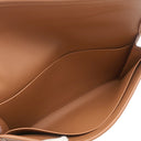 エルメス HERMES ジジェ デュオ ヴェルソ ゴールド×カプシーヌ スイフト クラッチバッグ シルバー金具 茶 赤