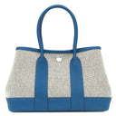 エルメス HERMES ネオ ガーデン23 エクリュ×ブルーウートルメール ネゴンダ トワルアッシュヴァイキング ハンドバッグ シルバー金具 新品 未使用 ガーデンパーティー ミニ 2025年製