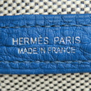 エルメス HERMES ネオ ガーデン23 エクリュ×ブルーウートルメール ネゴンダ トワルアッシュヴァイキング ハンドバッグ シルバー金具 新品 未使用 ガーデンパーティー ミニ 2025年製