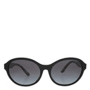 バーバリー BURBERRY ラウンド シェイプ 58□17 0BE4274D ブラック プラスチック サングラス シルバー金具 チェック グラデーション