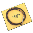 フェンディ FENDI マイクロ フラット バゲット バッグ 7M0311 ピンク レザー ショルダーバッグ シルバー金具 コンパクト 財布 ミニショルダー
