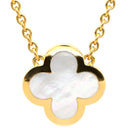 ヴァンクリーフアーペル Van Cleef & Arpels ピュア アルハンブラ VCARA39700 パールホワイトXイエローゴールド K18YG マザーオブパール ネックレス 750YG 18K 18金 シェル