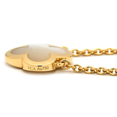 ヴァンクリーフアーペル Van Cleef & Arpels ピュア アルハンブラ VCARA39700 パールホワイトXイエローゴールド K18YG マザーオブパール ネックレス 750YG 18K 18金 シェル